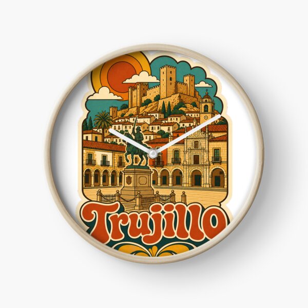 Item preview, Trujillo Spain Travel Souvenir - Retro Illustration designed and sold by VisualArtsOasis.