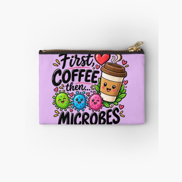 Item preview, First Coffee Then Microbes Funny Microbiology designed and sold by Oualibaddas.