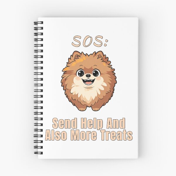 Item preview, Pomeranian Send Treats Help Funny Hungry Dog designed and sold by NatureUnleashed.