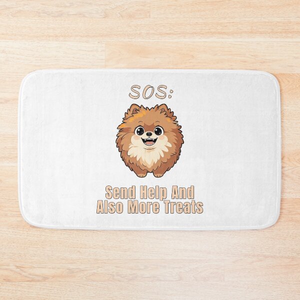 Item preview, Pomeranian Send Treats Help Funny Hungry Dog designed and sold by NatureUnleashed.
