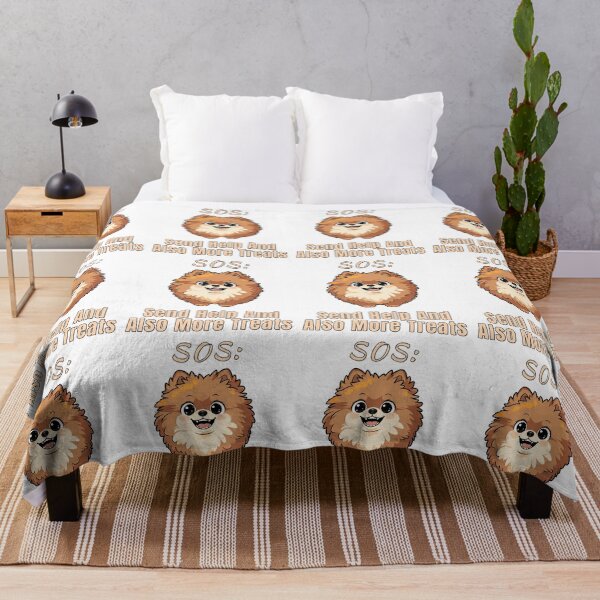 Item preview, Pomeranian Send Treats Help Funny Hungry Dog designed and sold by NatureUnleashed.