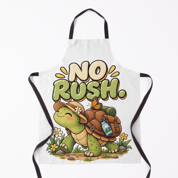 Item preview, No Rush. – Cute Happy Turtle Cartoon Design designed and sold by Kiinaaa.