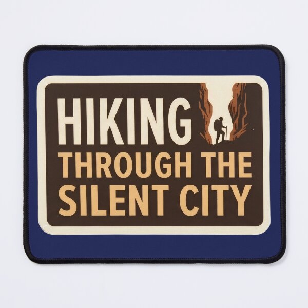Item preview, Hiking Through The Silent City Bryce Canyon Trail Sign designed and sold by LittleArij.