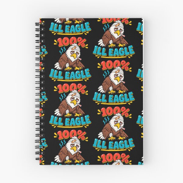 Item preview, 100% Ill Eagle Funny Sick Bald Eagle Pun designed and sold by TeeTimeTreasure.