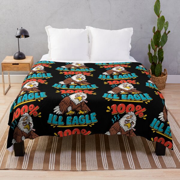 Item preview, 100% Ill Eagle Funny Sick Bald Eagle Pun designed and sold by TeeTimeTreasure.