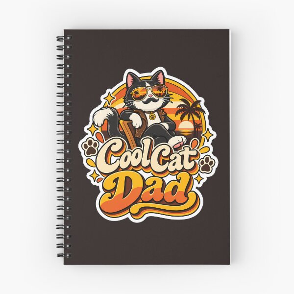 Item preview, Retro Cool Cat Dad 70s Aesthetic designed and sold by Stickers Hub HUB.