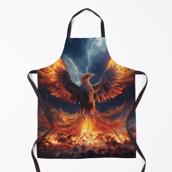 Item preview, Infernal Fire Phoenix Rising from Ash Ground designed and sold by MDKey DESIGN.