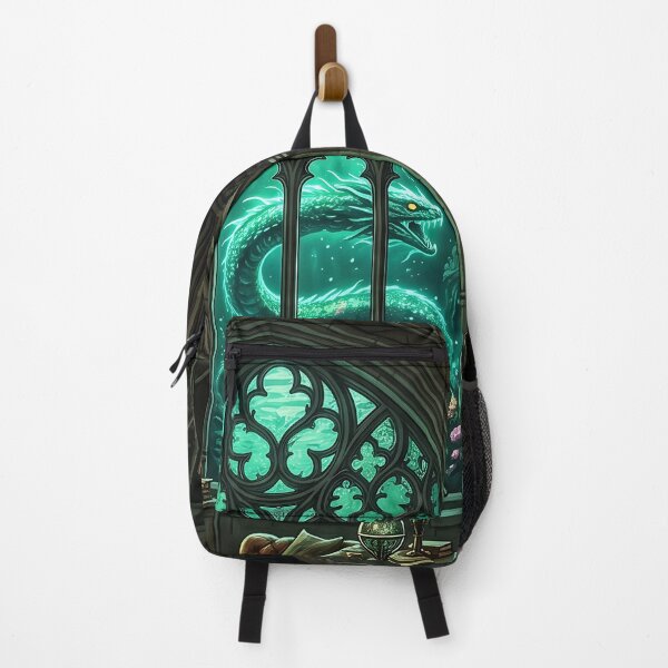 Item preview, Serpent House Common Room Under the Lake - Dark Academia Fantasy Art designed and sold by KreonaTime.