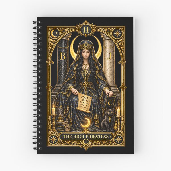 Item preview, The High Priestess Tarot T-Shirt Gothic Occult Mystical Witchy Graphic Tee designed and sold by LintonGriffin.