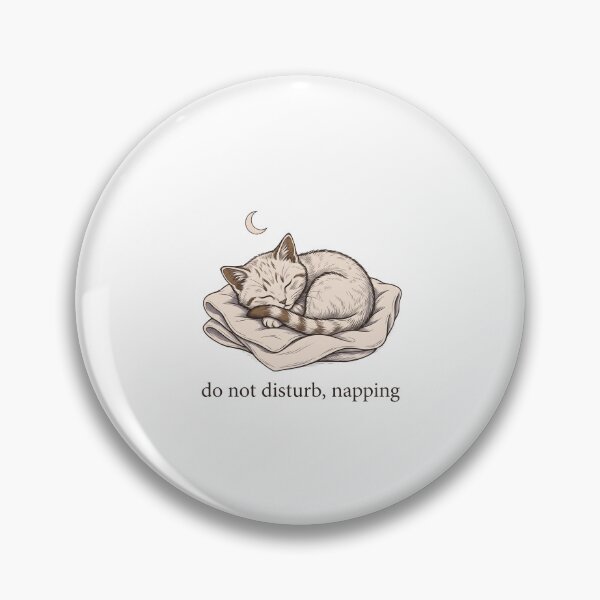 Item preview, Do Not Disturb Napping Cat – Cute Sleeping Cat Lover Design designed and sold by StickerNestYou.