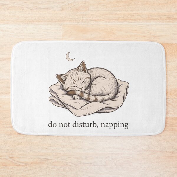 Item preview, Do Not Disturb Napping Cat – Cute Sleeping Cat Lover Design designed and sold by StickerNestYou.