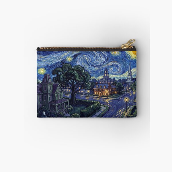 Item preview, Haddonfield Starry Night Horror Landscape designed and sold by Bad-Decisions-Designs.