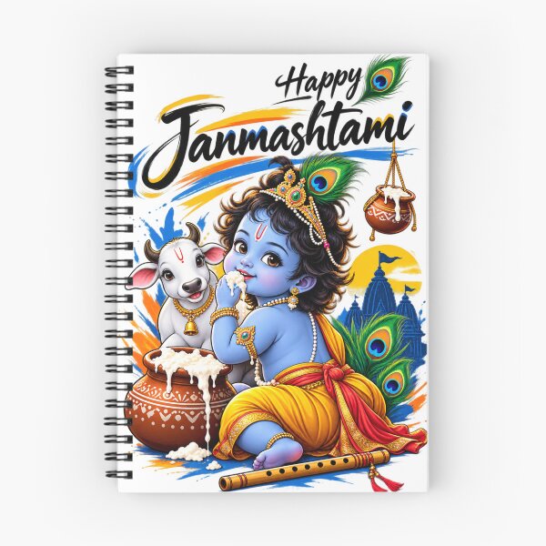 Item preview, happy janmashtami ll grils and boys, young ll T- Shirts Jai Shree Krishna Personalize White Color T-Shirt designed and sold by everyone cloth house.