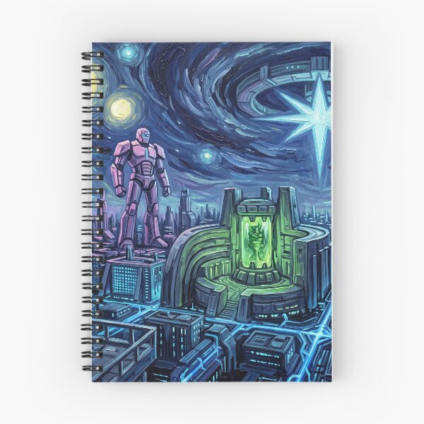Item preview, Hala Starry Night Sci Fi Landscape designed and sold by Bad-Decisions-Designs.