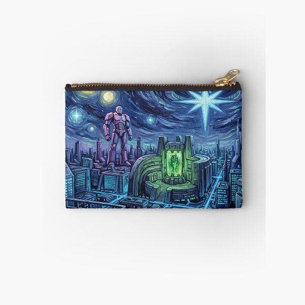 Item preview, Hala Starry Night Sci Fi Landscape designed and sold by Bad-Decisions-Designs.
