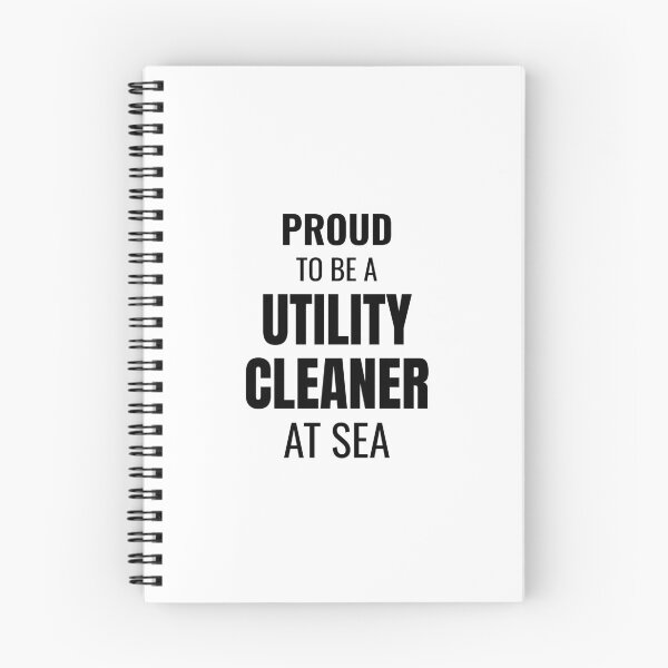 Item preview, Proud to be a Utility Cleaner at Sea (Black) designed and sold by ShipCrewNation.