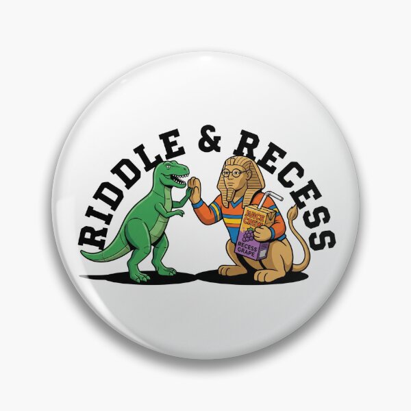 Item preview, Sphinx and T-Rex High-Five Riddle & Recess Pop Art designed and sold by Rare By Hero.