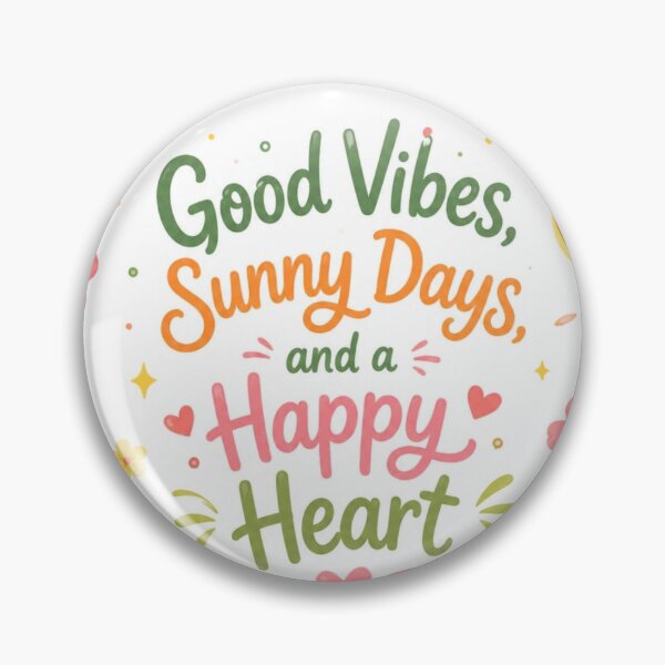 Item preview, Good Vibes Sunny Days Happy Heart Summer designed and sold by itxelaraStudio.