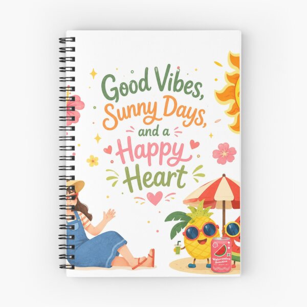 Item preview, Good Vibes Sunny Days Happy Heart Summer designed and sold by itxelaraStudio.