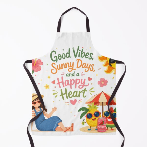 Item preview, Good Vibes Sunny Days Happy Heart Summer designed and sold by itxelaraStudio.