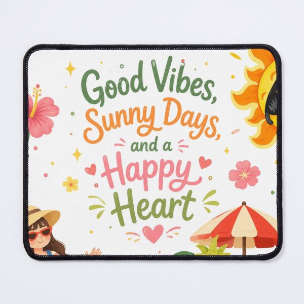Item preview, Good Vibes Sunny Days Happy Heart Summer designed and sold by itxelaraStudio.