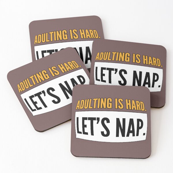 Item preview, Being an Adult Is Hard Let's Take a Nap Funny T-Shirt designed and sold by AstronautMerch.