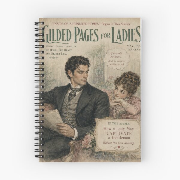Item preview, Gilded Pages for Ladies – Victorian Women’s Magazine from 1883 designed and sold by GildedPagesCo.