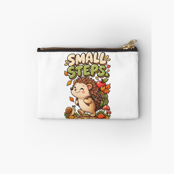 Item preview, Small Steps. – Cute Happy Hedgehog Cartoon Design designed and sold by Kiinaaa.