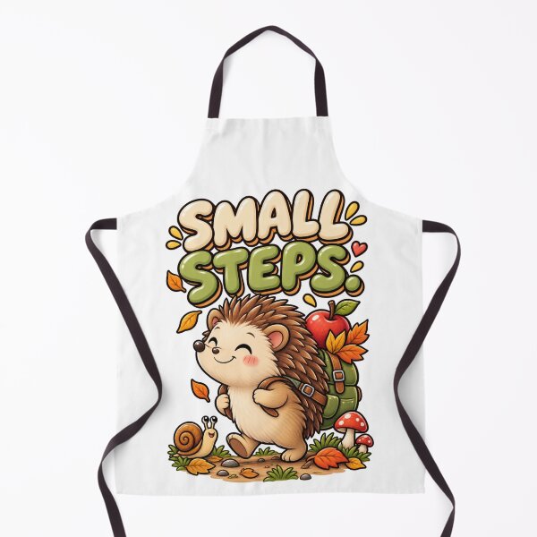 Item preview, Small Steps. – Cute Happy Hedgehog Cartoon Design designed and sold by Kiinaaa.