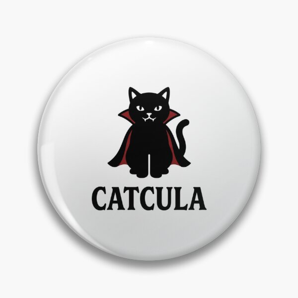Item preview, Catcula Cute Vampire Black Cat Funny Halloween Pun Spooky Season designed and sold by raedattia.