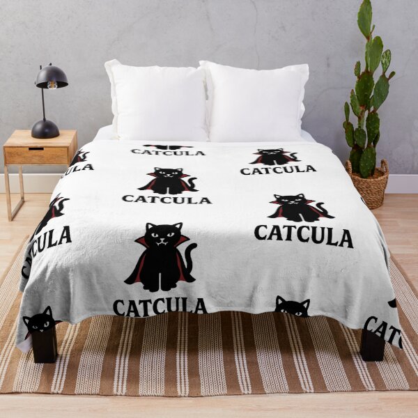 Item preview, Catcula Cute Vampire Black Cat Funny Halloween Pun Spooky Season designed and sold by raedattia.