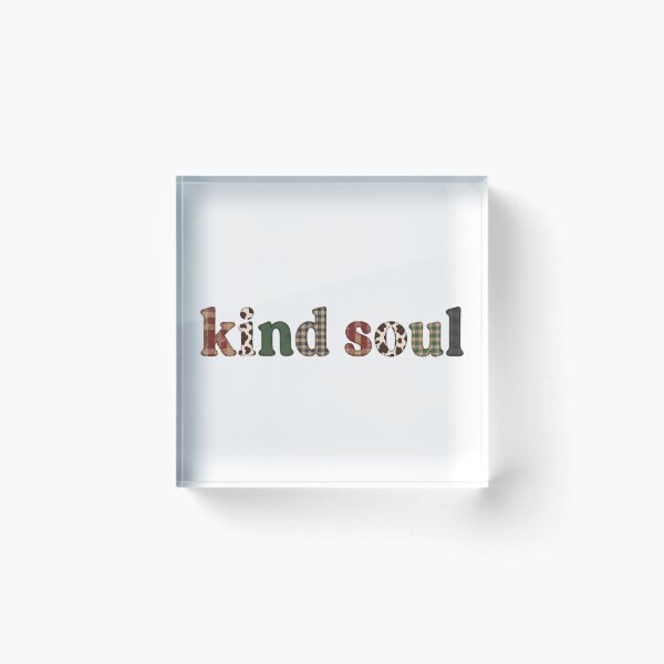 Item preview, Kind Soul – Rustic Plaid & Cow Print Cottagecore Design designed and sold by StickerNestYou.