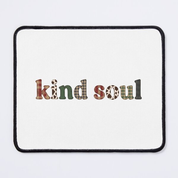 Item preview, Kind Soul – Rustic Plaid & Cow Print Cottagecore Design designed and sold by StickerNestYou.