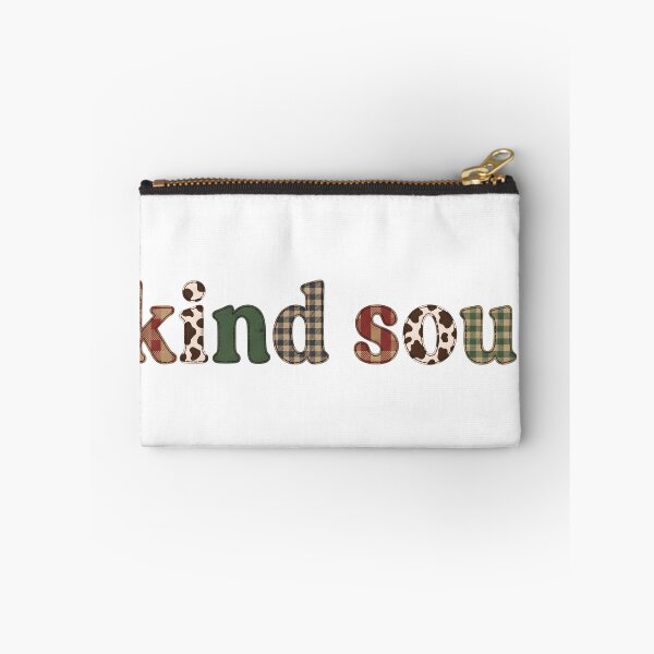 Item preview, Kind Soul – Rustic Plaid & Cow Print Cottagecore Design designed and sold by StickerNestYou.
