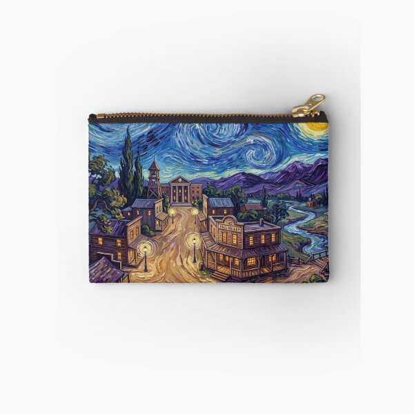 Item preview, Hill Valley 1860s Starry Night Western Landscape designed and sold by Bad-Decisions-Designs.