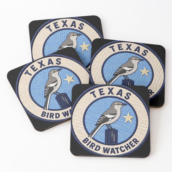 Item preview, Texas Bird Watcher – Northern Mockingbird Patch designed and sold by The-Drip-Studio.