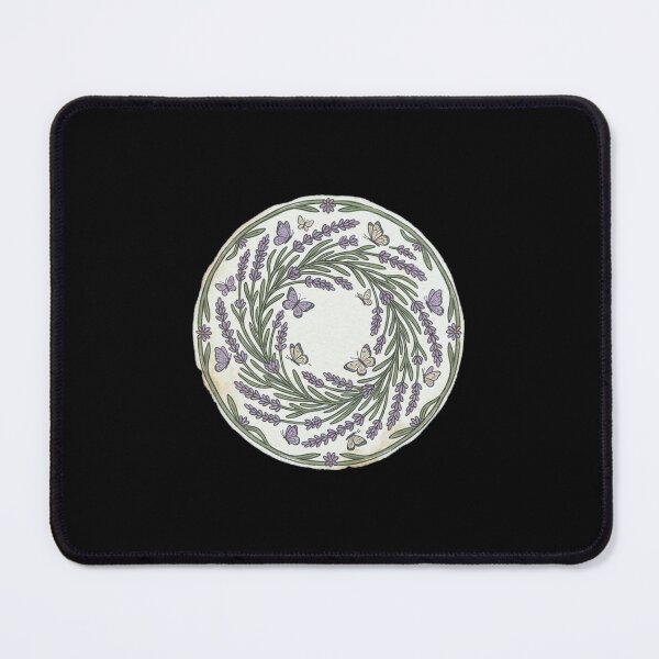 Item preview, Vintage Lavender Sprigs and Butterflies Circular Badge Distressed Seed Packet Botanical Illustration designed and sold by OnPointOutfits.