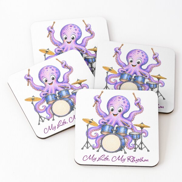 Item preview, My Life My Rhythm Octopus Drummer designed and sold by Buli89.