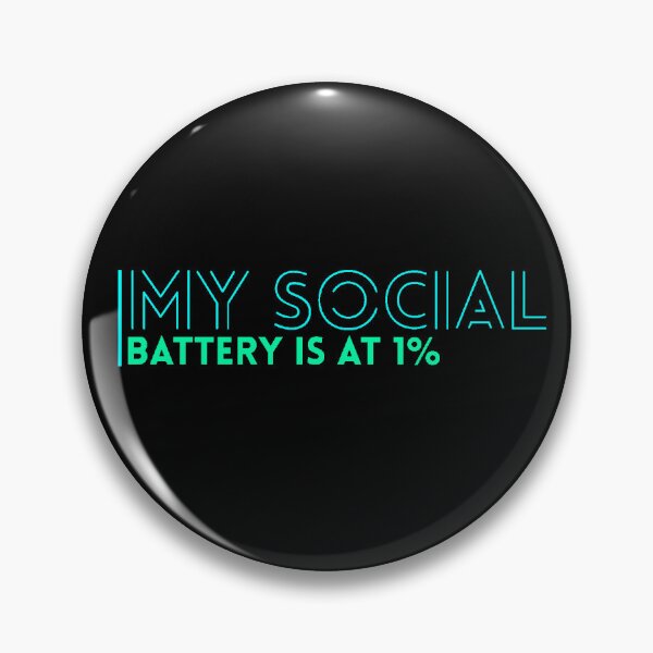 Item preview, My Social Battery Is at 1% Funny Introvert T-Shirt designed and sold by AstronautMerch.