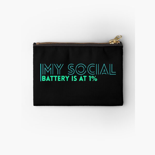 Item preview, My Social Battery Is at 1% Funny Introvert T-Shirt designed and sold by AstronautMerch.