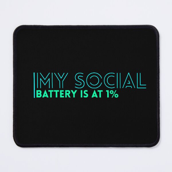 Item preview, My Social Battery Is at 1% Funny Introvert T-Shirt designed and sold by AstronautMerch.