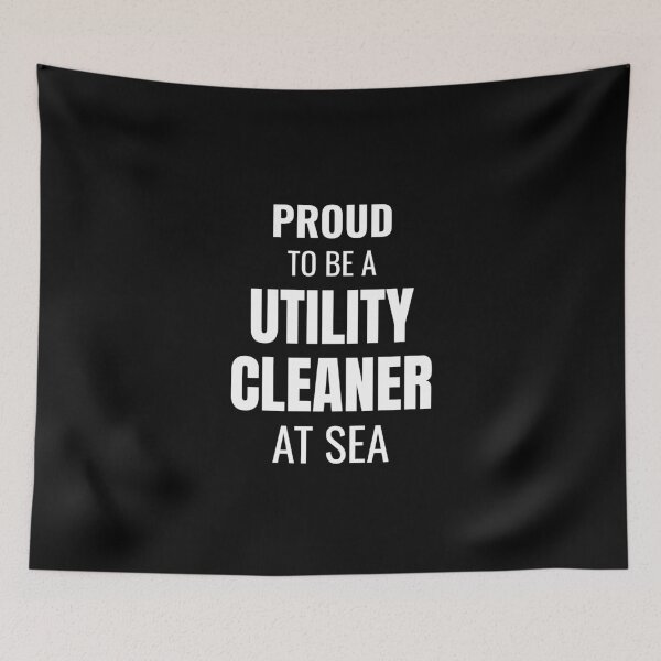 Item preview, Proud to be a Utility Cleaner at Sea (White) designed and sold by ShipCrewNation.