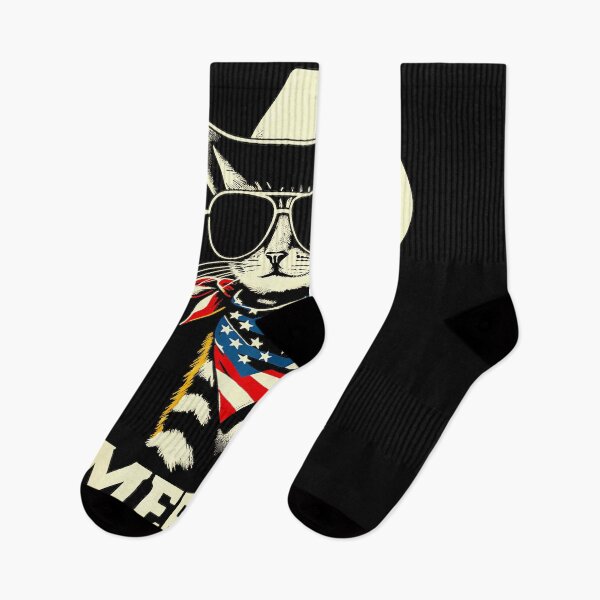 Item preview, Merica Patriotic Cat American Cowboy designed and sold by CharlieConon.