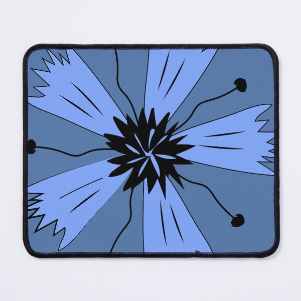 Item preview, Cornflower flower with and stem and panicles, stylized designed and sold by ZorianArt.