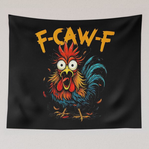 Item preview, F-Caw-F Funny Rooster Chicken Lover Farmer designed and sold by CharlieConon.