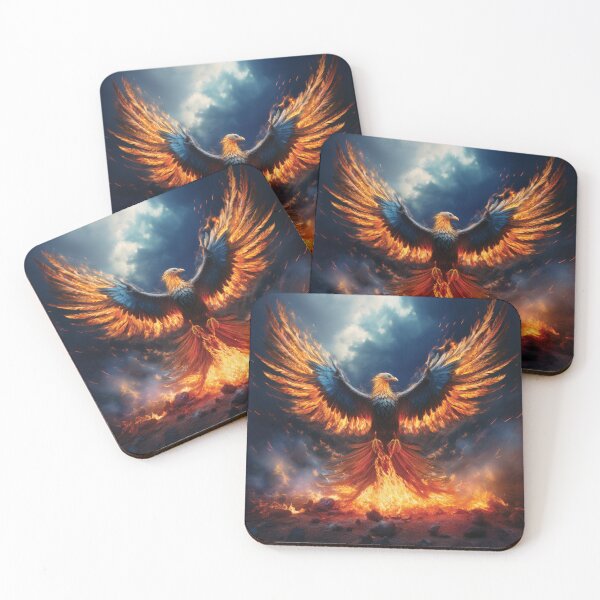 Item preview, Celestial Phoenix Wings of Fire Fantasy Art designed and sold by MDKey DESIGN.