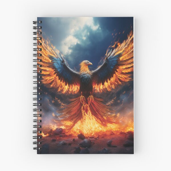Item preview, Celestial Phoenix Wings of Fire Fantasy Art designed and sold by MDKey DESIGN.