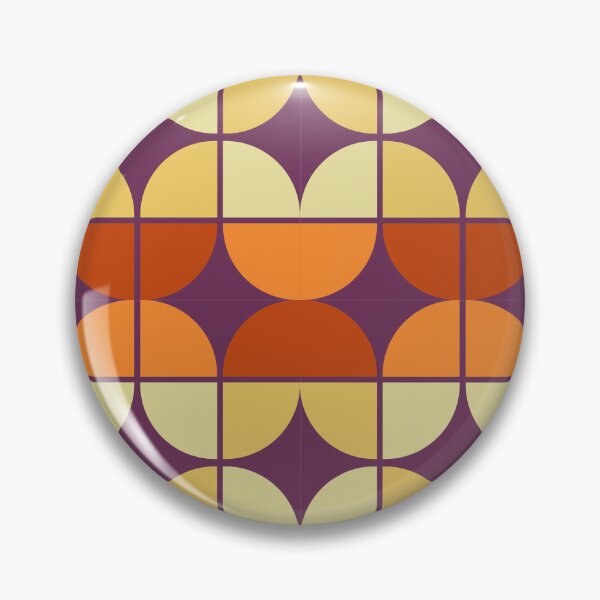 Item preview, Retro 70s Geometric Circle Pattern Design designed and sold by Zaya_art.