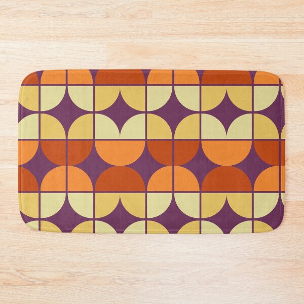Item preview, Retro 70s Geometric Circle Pattern Design designed and sold by Zaya_art.