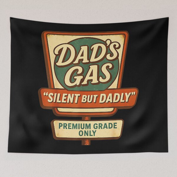 Item preview, Dad's Gas Silent But Dadly Premium Grade Only Father Humor Gift designed and sold by CharlieConon.